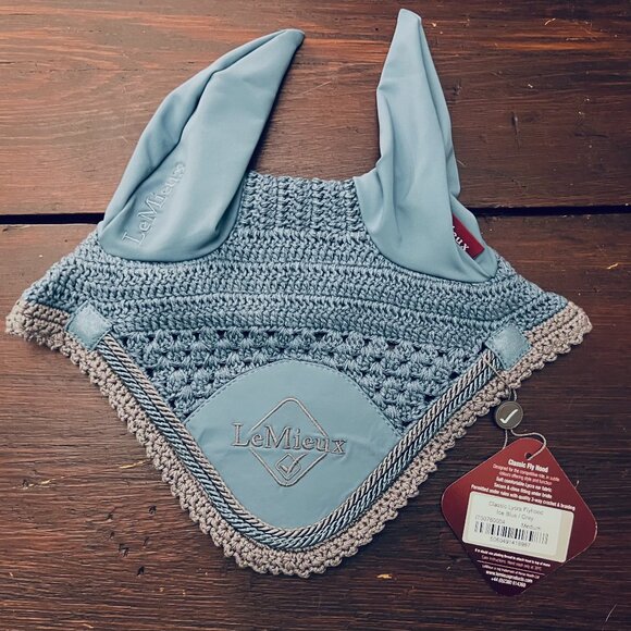 LeMieux Horse Bonnet - Size M, Ice Blue NWT - Picture 1 of 3
